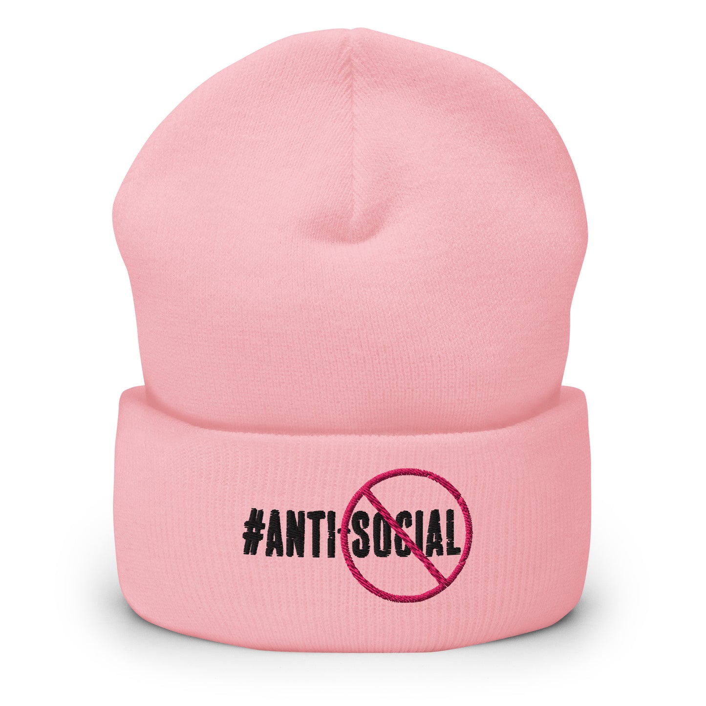Anti Social Signature Cuffed Beanie