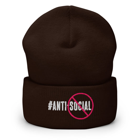 Anti Social Cuffed Beanie