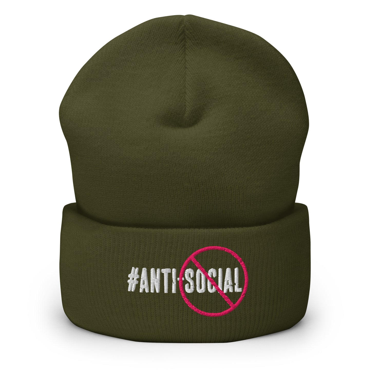 Anti Social Cuffed Beanie