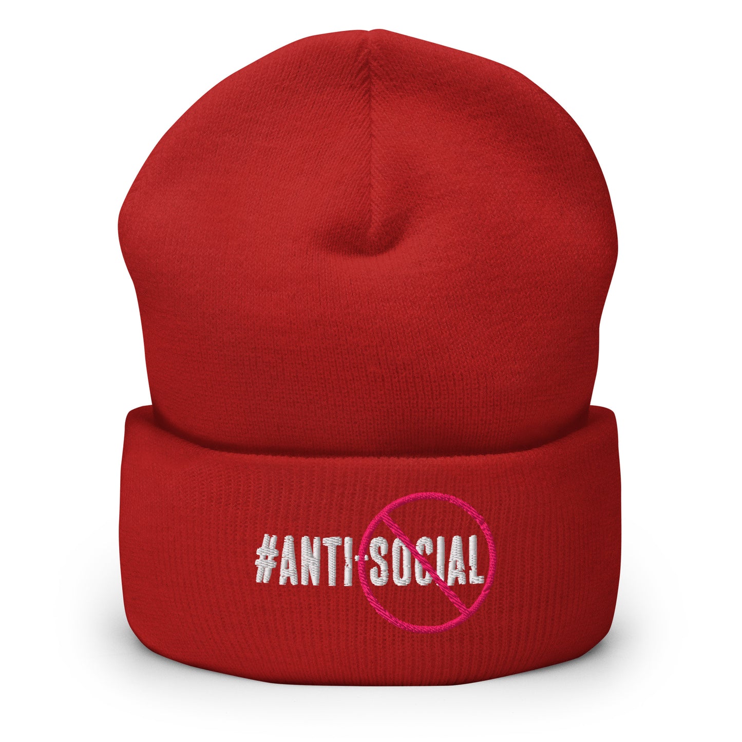 Anti Social Cuffed Beanie