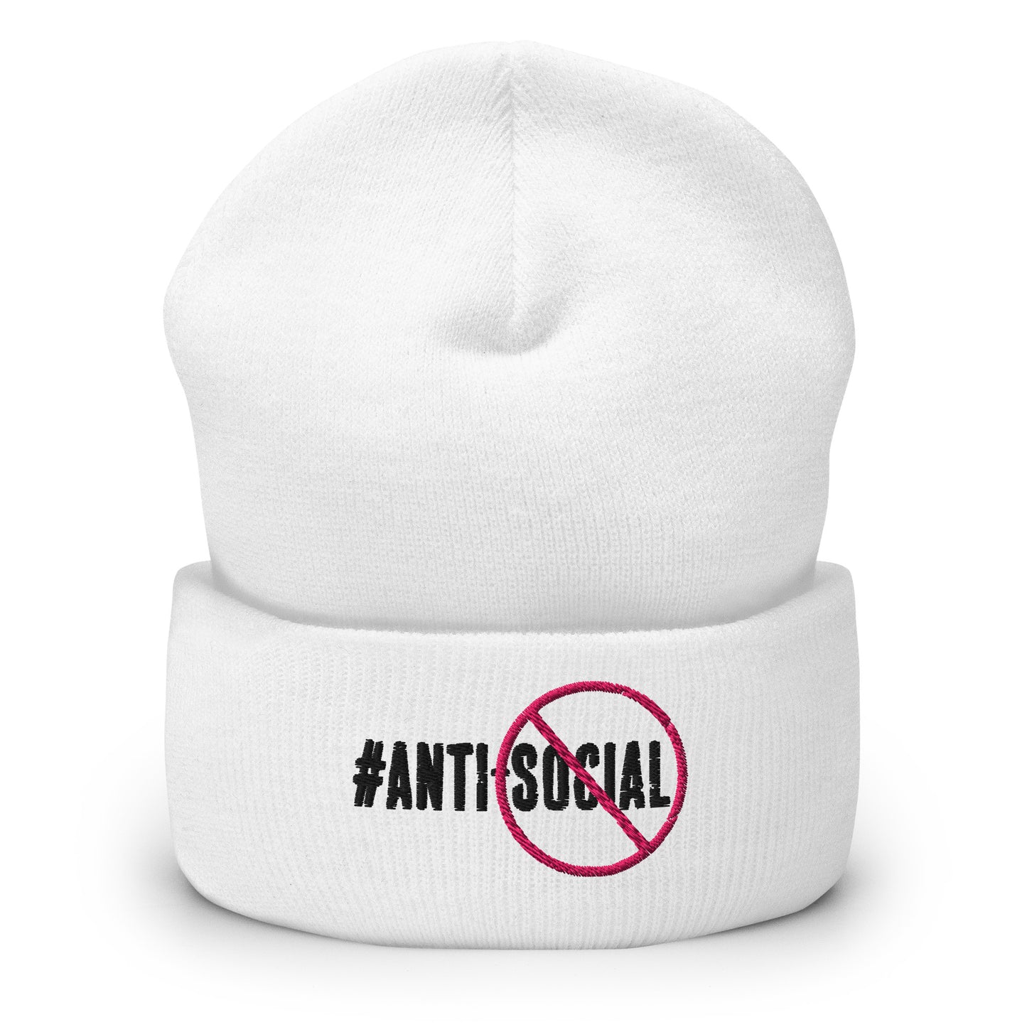 Anti Social Signature Cuffed Beanie