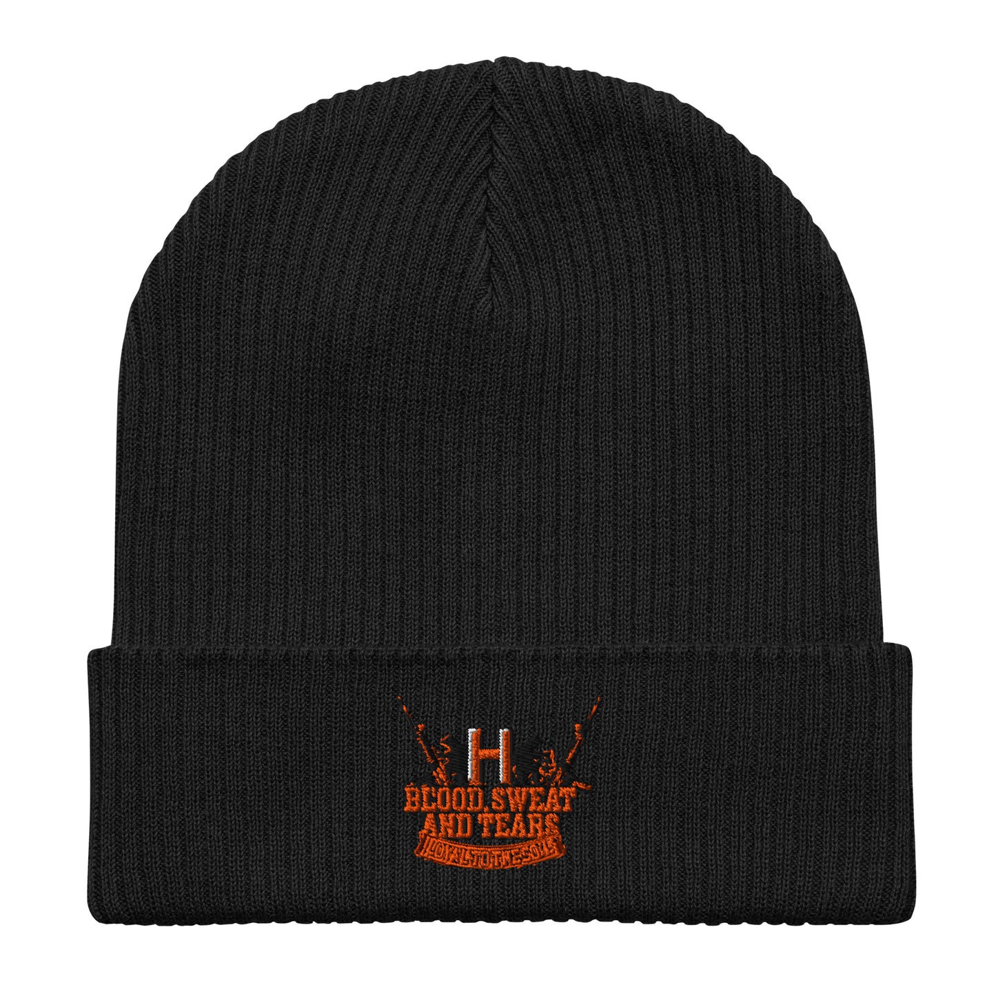 Blood Sweat Organic ribbed beanie