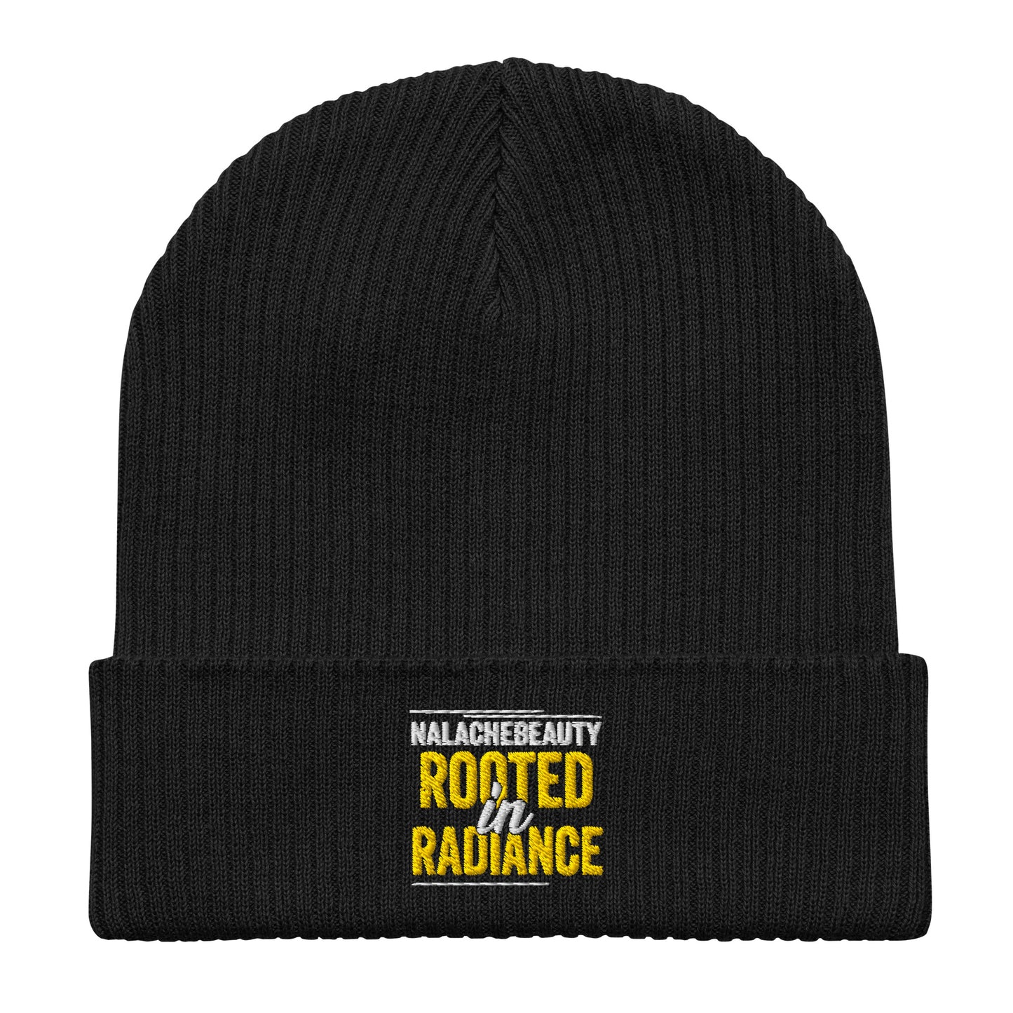 Nalache Beauty Signature Organic ribbed beanie
