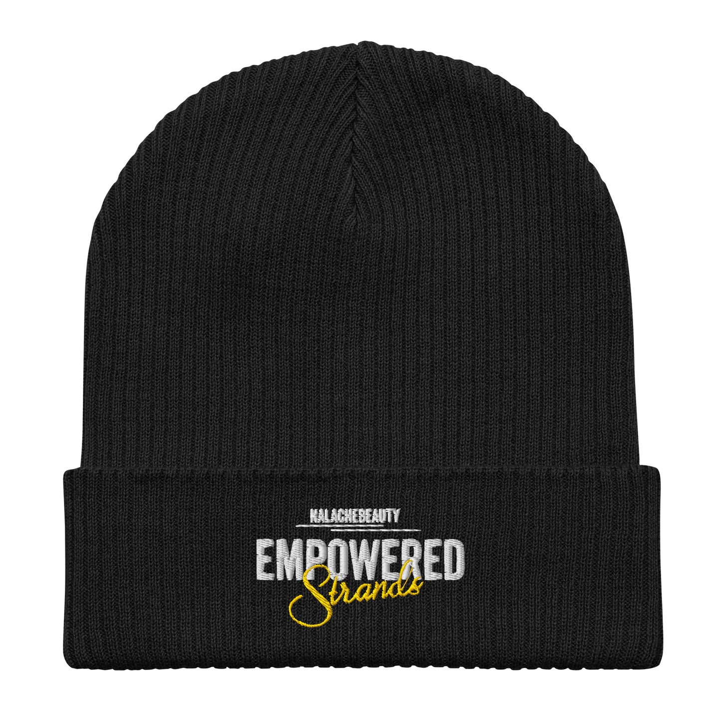 Nalache Beauty Signature Organic ribbed beanie