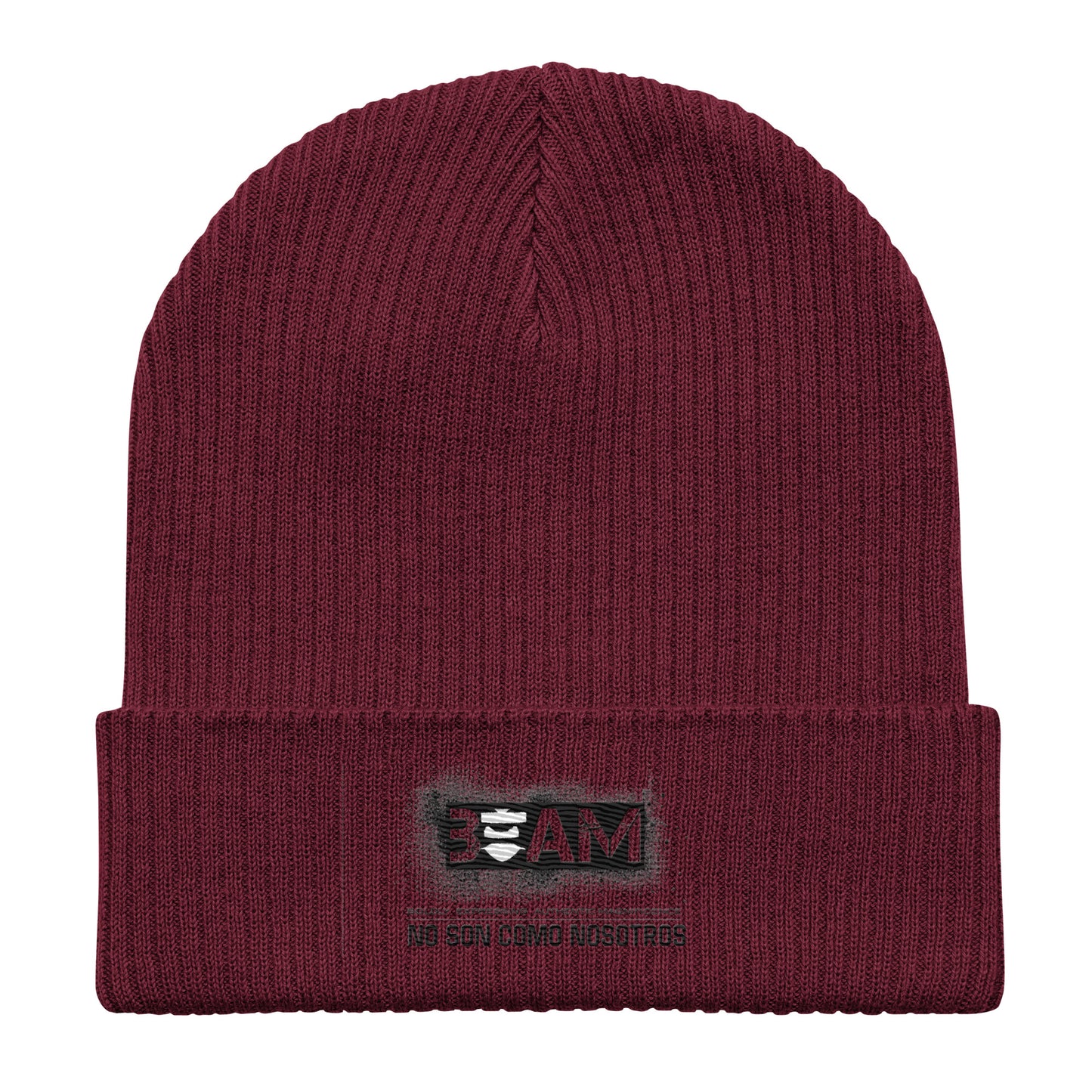No Son Como Organic ribbed beanie