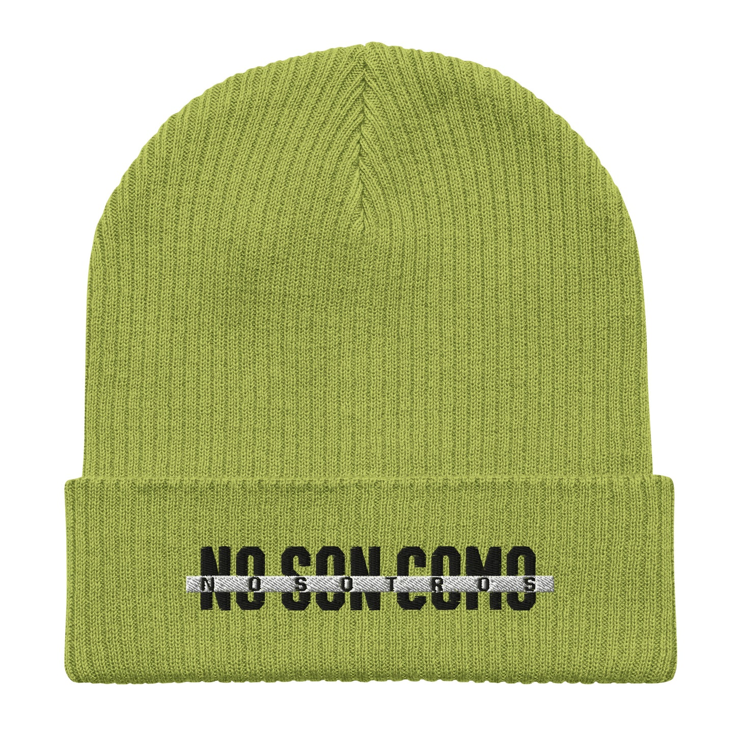 Beam – Non Son Como Nosotros Organic ribbed beanie