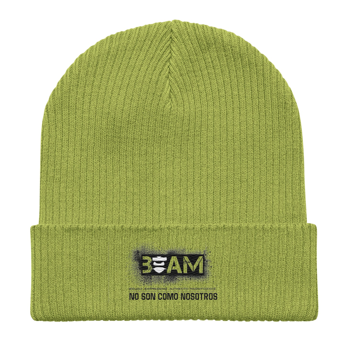 No Son Como Organic ribbed beanie
