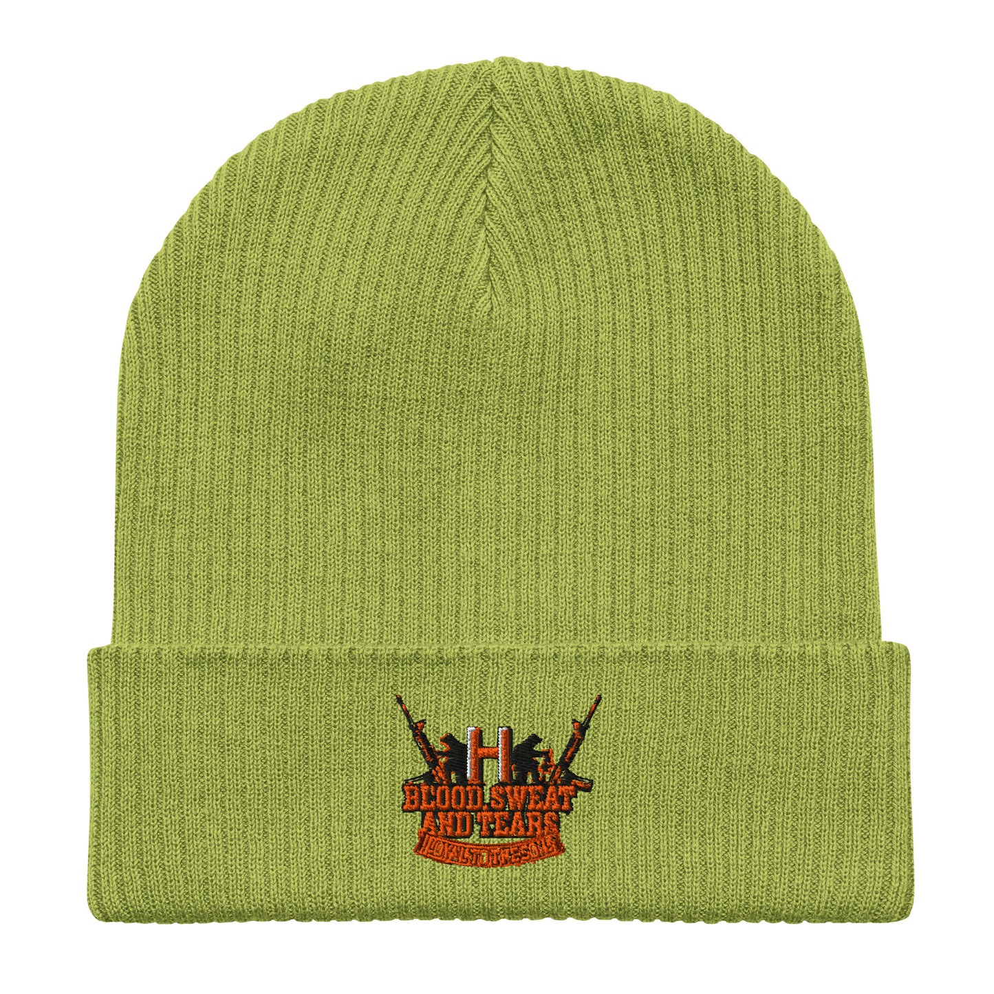 Blood Sweat Organic ribbed beanie