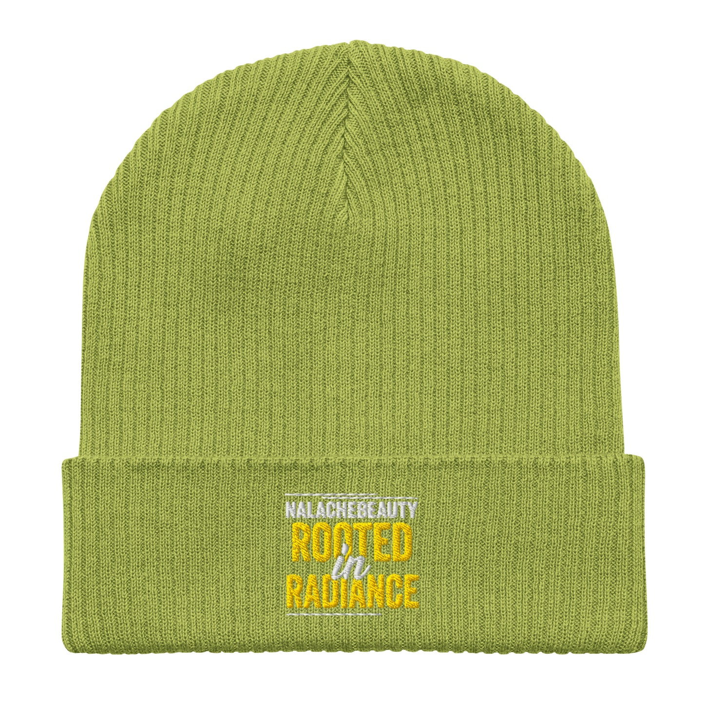 Nalache Beauty Signature Organic ribbed beanie