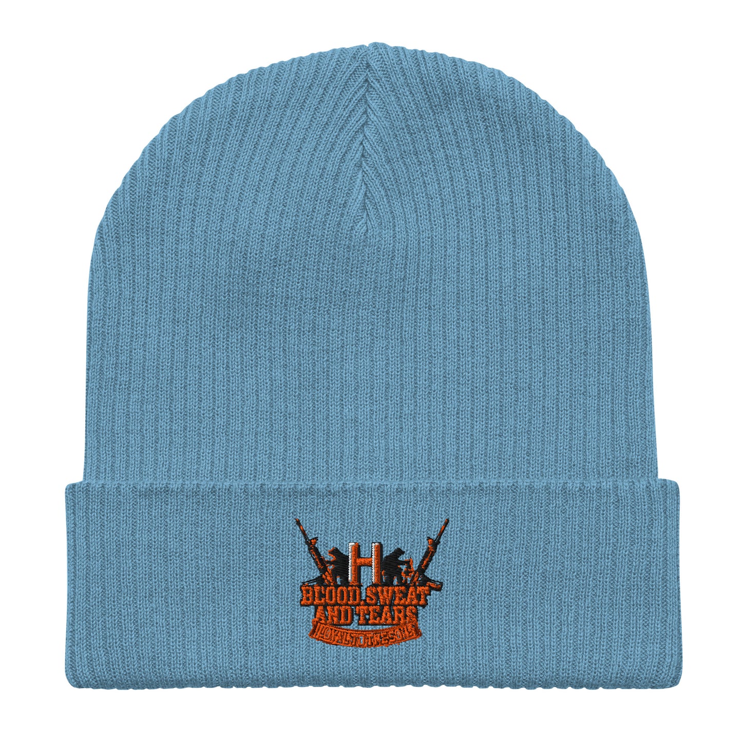 Blood Sweat Organic ribbed beanie
