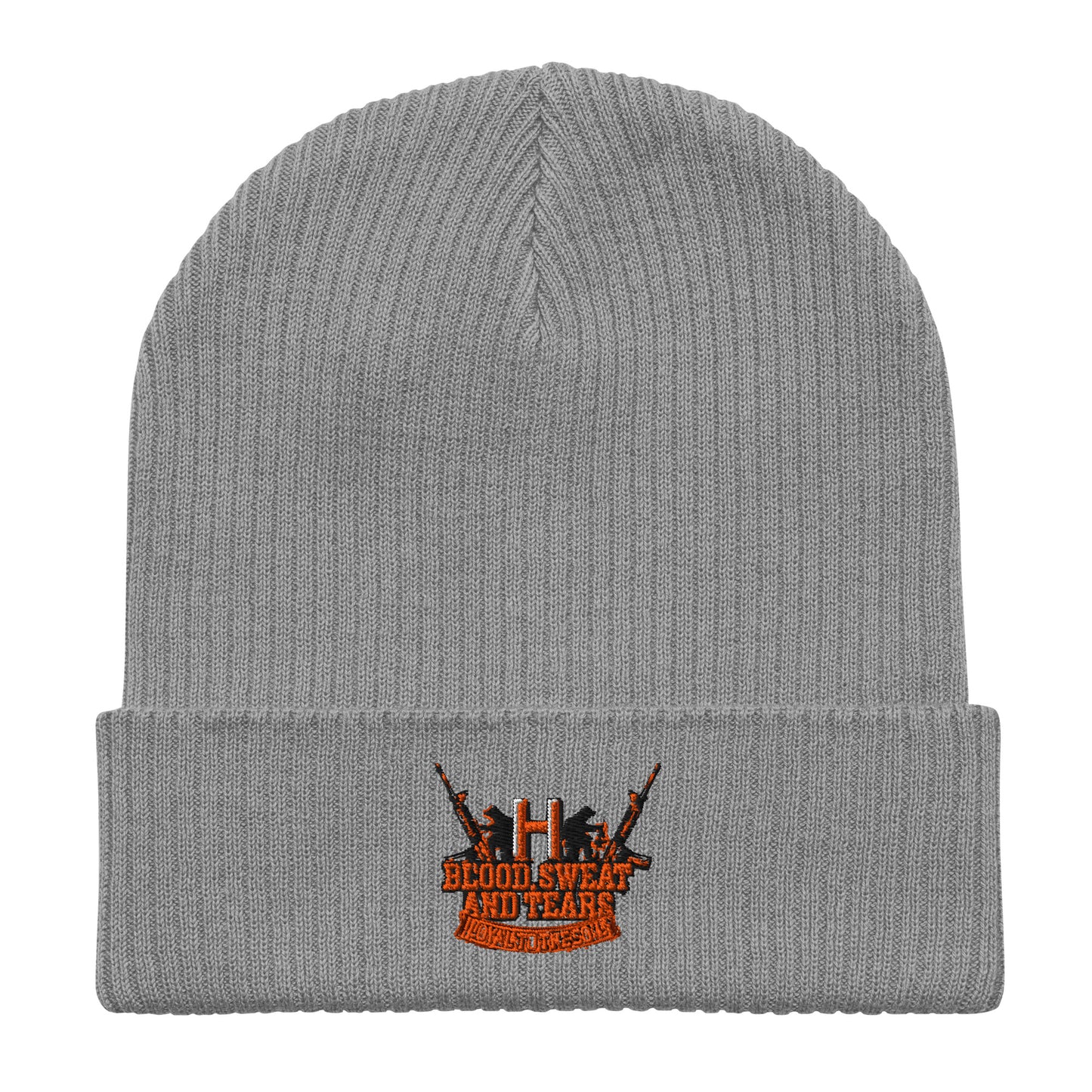 Blood Sweat Organic ribbed beanie