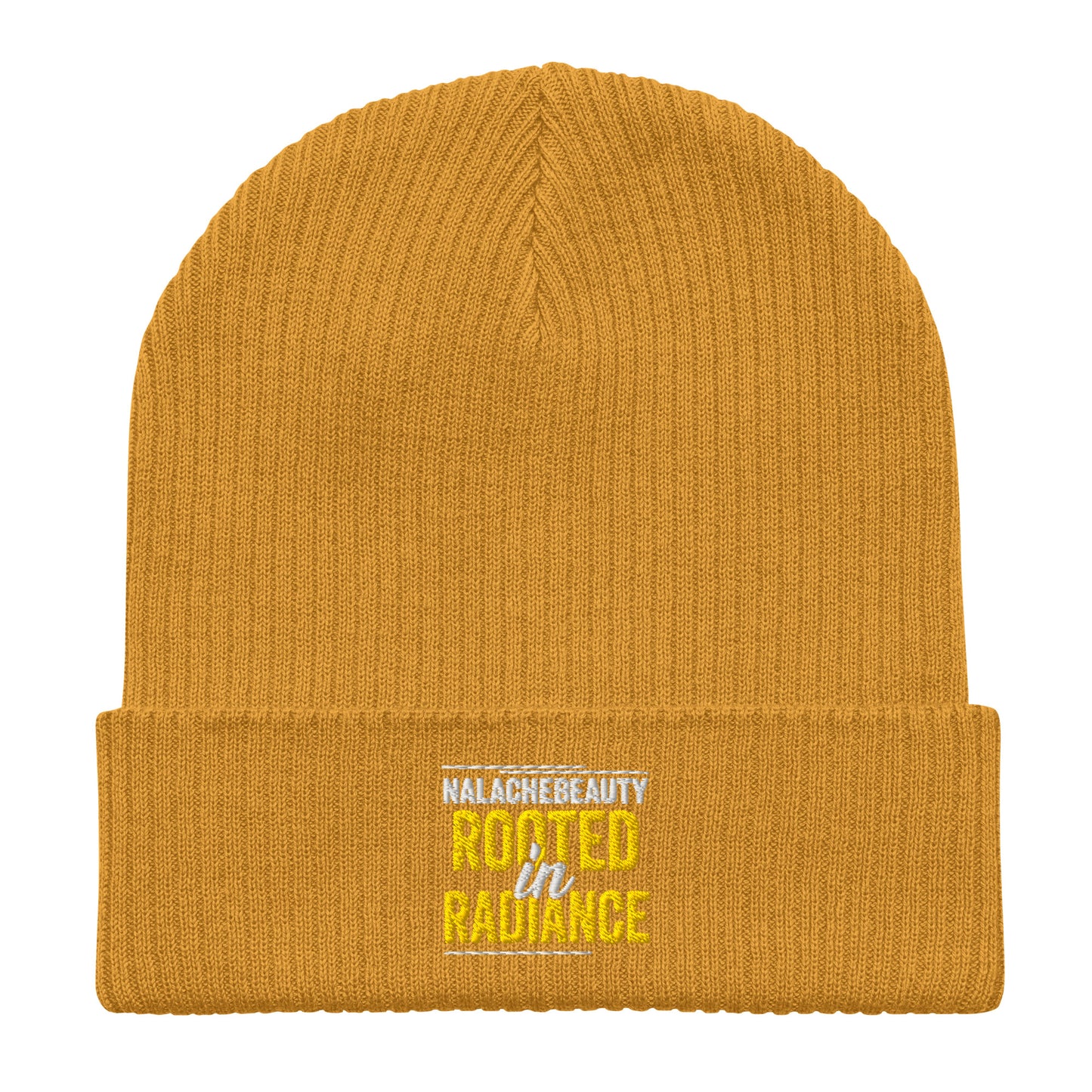 Nalache Beauty Signature Organic ribbed beanie