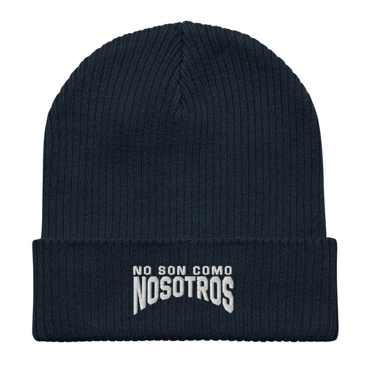 Non Son Como Nosotros Organic ribbed beanie