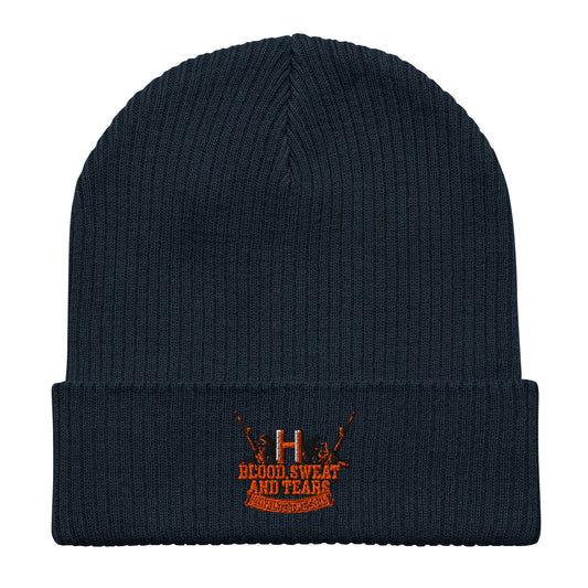 Blood Sweat Organic ribbed beanie