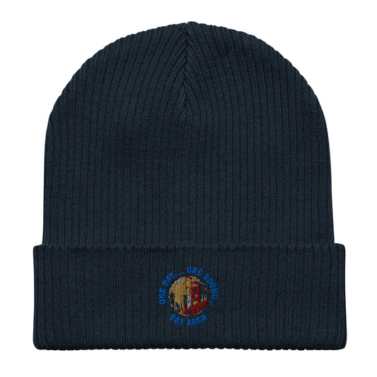One Bay One Sound Organic ribbed beanie
