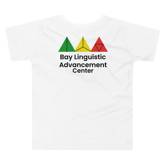 Bay Linguistic Advancement Center Symbolic Logo Design T-Shirt