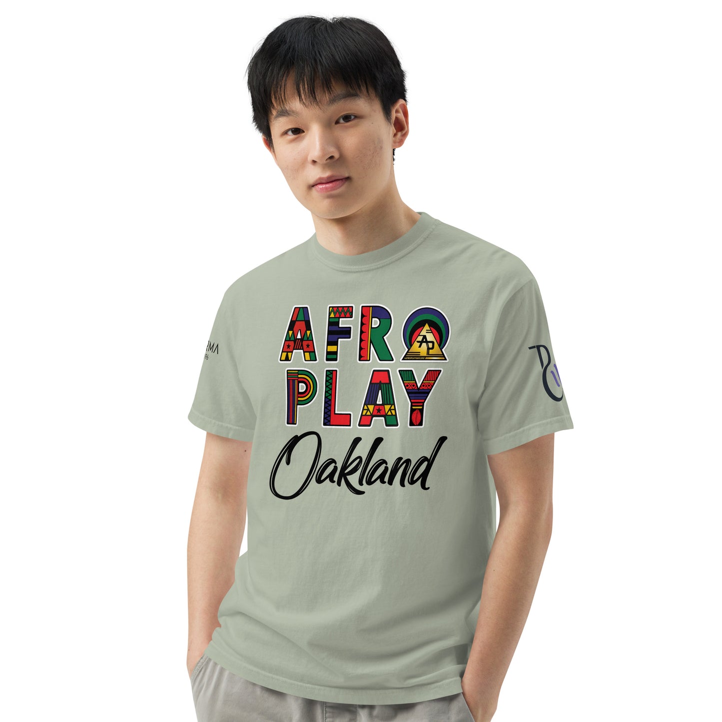 Afro Play Oakland T-Shirt – Juneteenth Afrocentric Streetwear Unisex garment-dyed heavyweight t-shirt