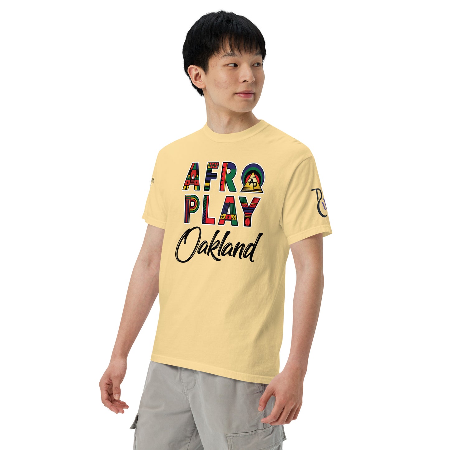 Afro Play Oakland T-Shirt – Juneteenth Afrocentric Streetwear Unisex garment-dyed heavyweight t-shirt