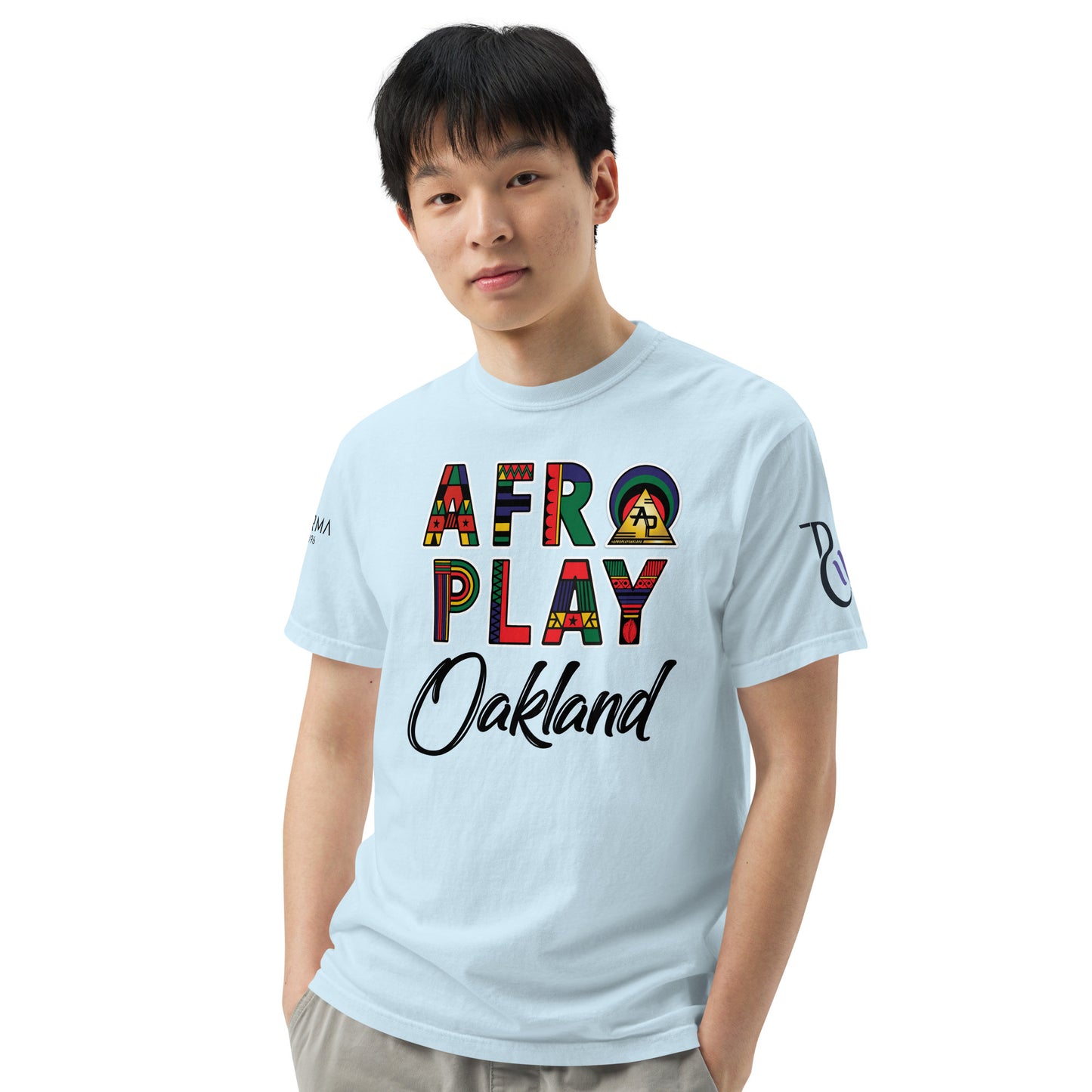 Afro Play Oakland T-Shirt – Juneteenth Afrocentric Streetwear Unisex garment-dyed heavyweight t-shirt