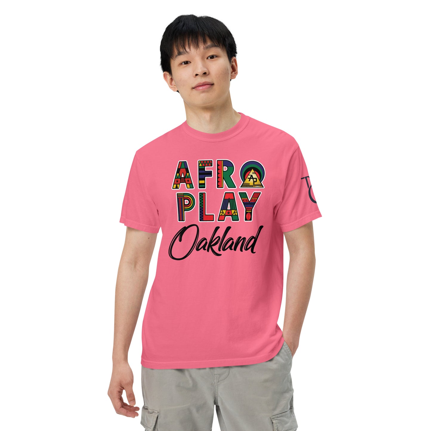 Afro Play Oakland T-Shirt – Juneteenth Afrocentric Streetwear Unisex garment-dyed heavyweight t-shirt