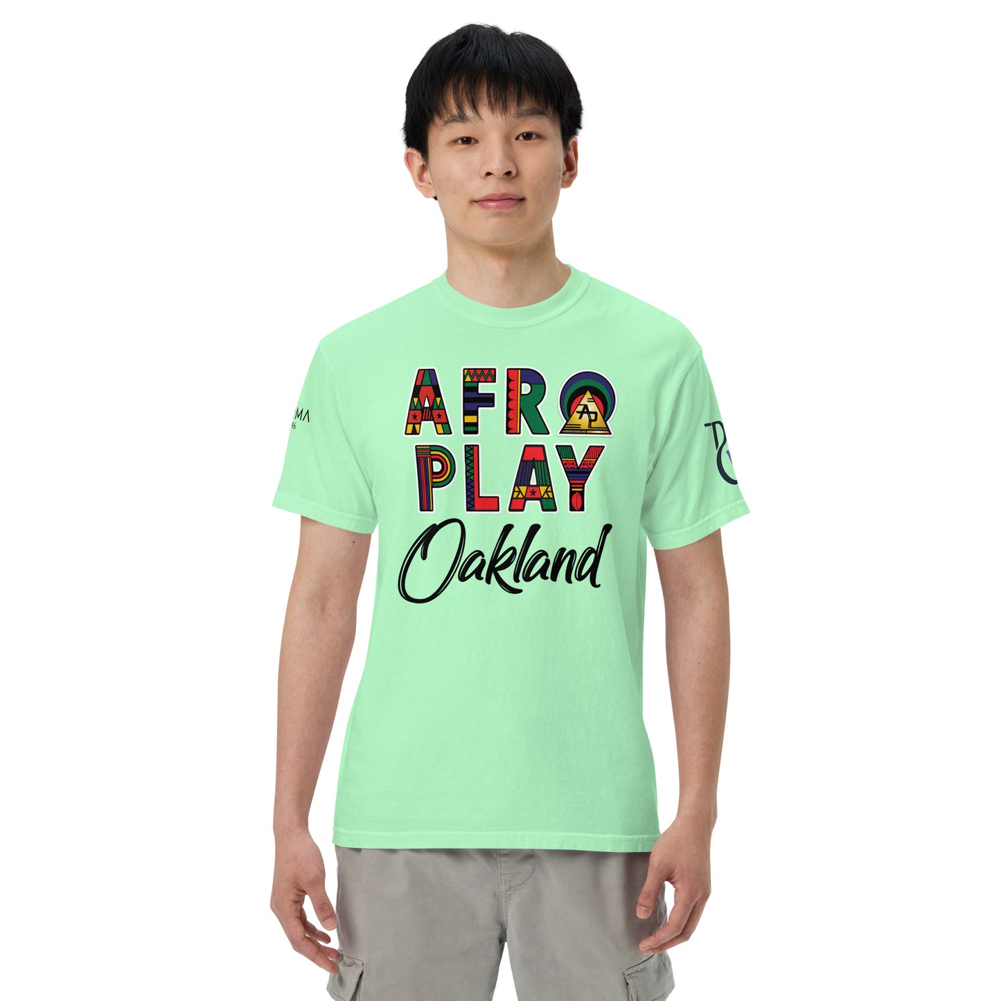 Afro Play Oakland T-Shirt – Juneteenth Afrocentric Streetwear Unisex garment-dyed heavyweight t-shirt