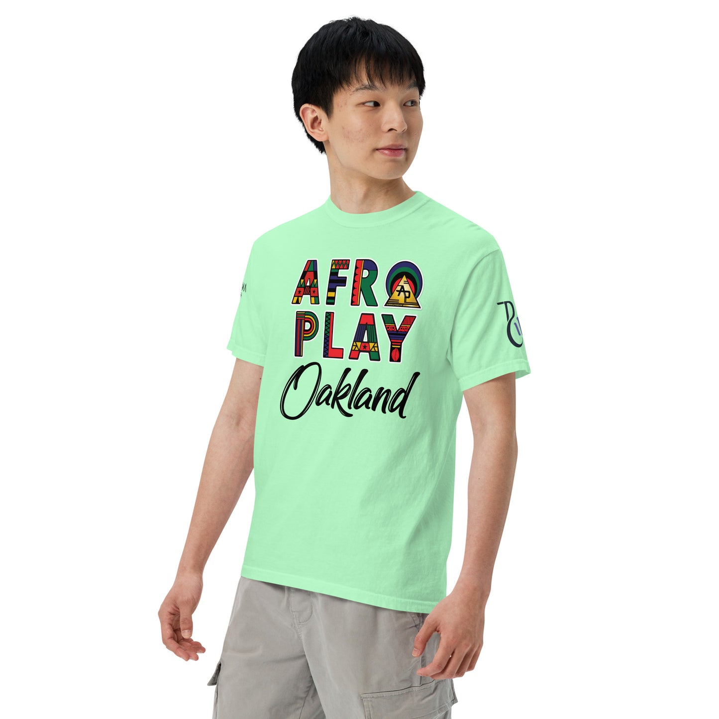 Afro Play Oakland T-Shirt – Juneteenth Afrocentric Streetwear Unisex garment-dyed heavyweight t-shirt