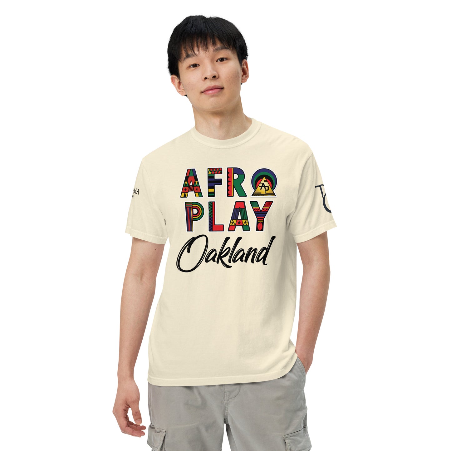 Afro Play Oakland T-Shirt – Juneteenth Afrocentric Streetwear Unisex garment-dyed heavyweight t-shirt