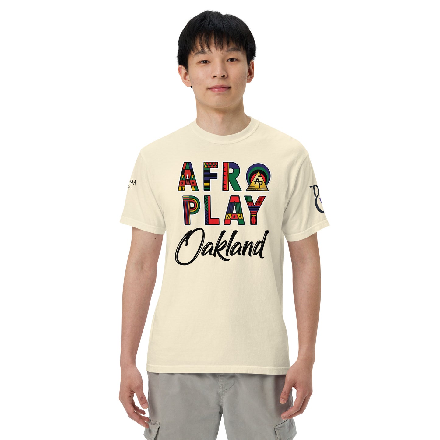 Afro Play Oakland T-Shirt – Juneteenth Afrocentric Streetwear Unisex garment-dyed heavyweight t-shirt