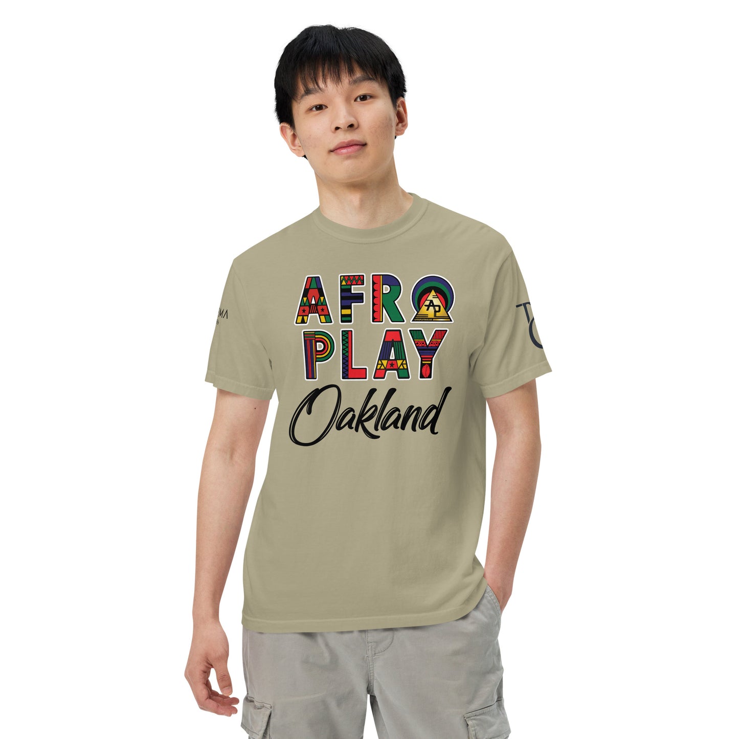Afro Play Oakland T-Shirt – Juneteenth Afrocentric Streetwear Unisex garment-dyed heavyweight t-shirt