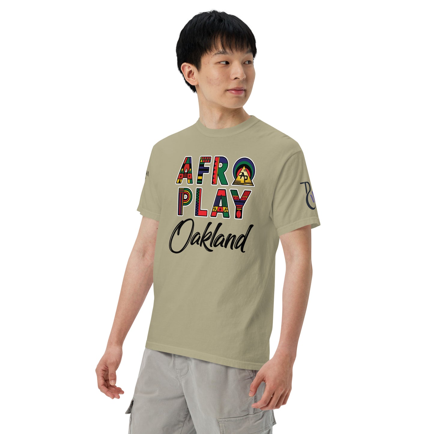 Afro Play Oakland T-Shirt – Juneteenth Afrocentric Streetwear Unisex garment-dyed heavyweight t-shirt