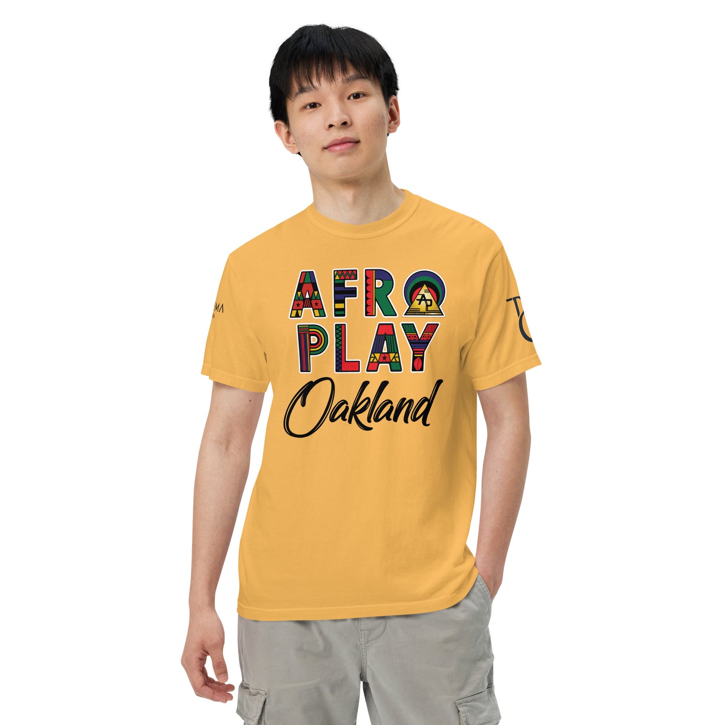 Afro Play Oakland T-Shirt – Juneteenth Afrocentric Streetwear Unisex garment-dyed heavyweight t-shirt