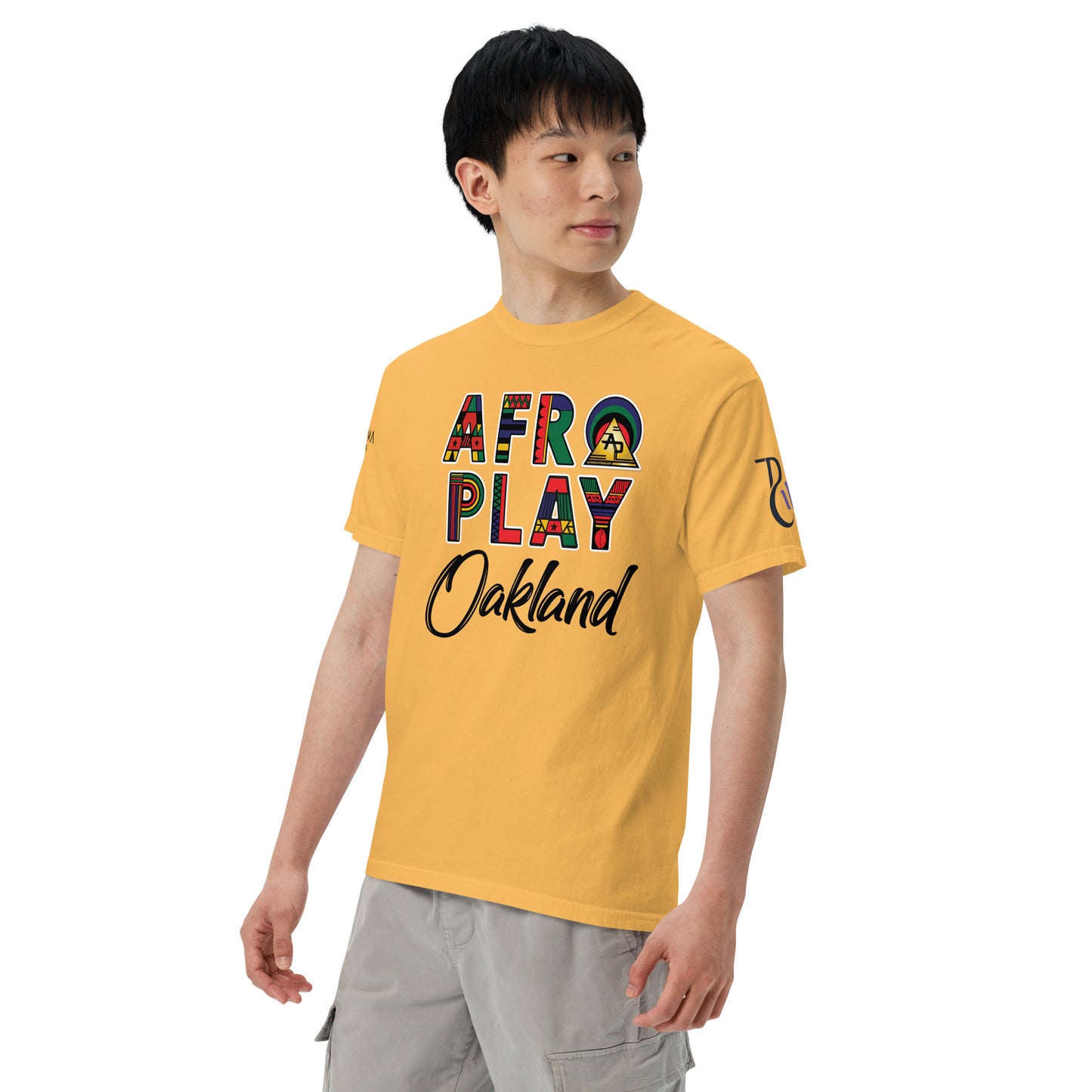 Afro Play Oakland T-Shirt – Juneteenth Afrocentric Streetwear Unisex garment-dyed heavyweight t-shirt