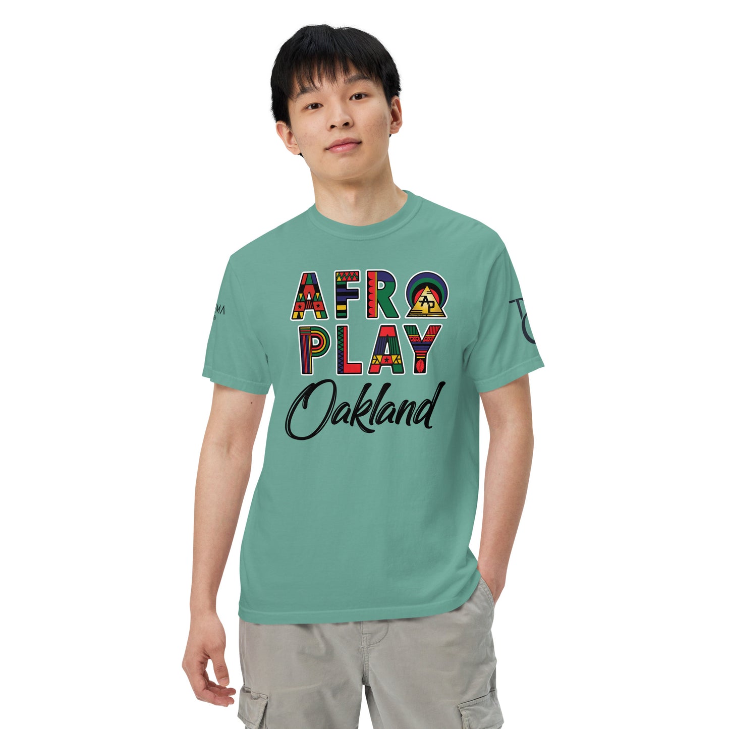 Afro Play Oakland T-Shirt – Juneteenth Afrocentric Streetwear Unisex garment-dyed heavyweight t-shirt