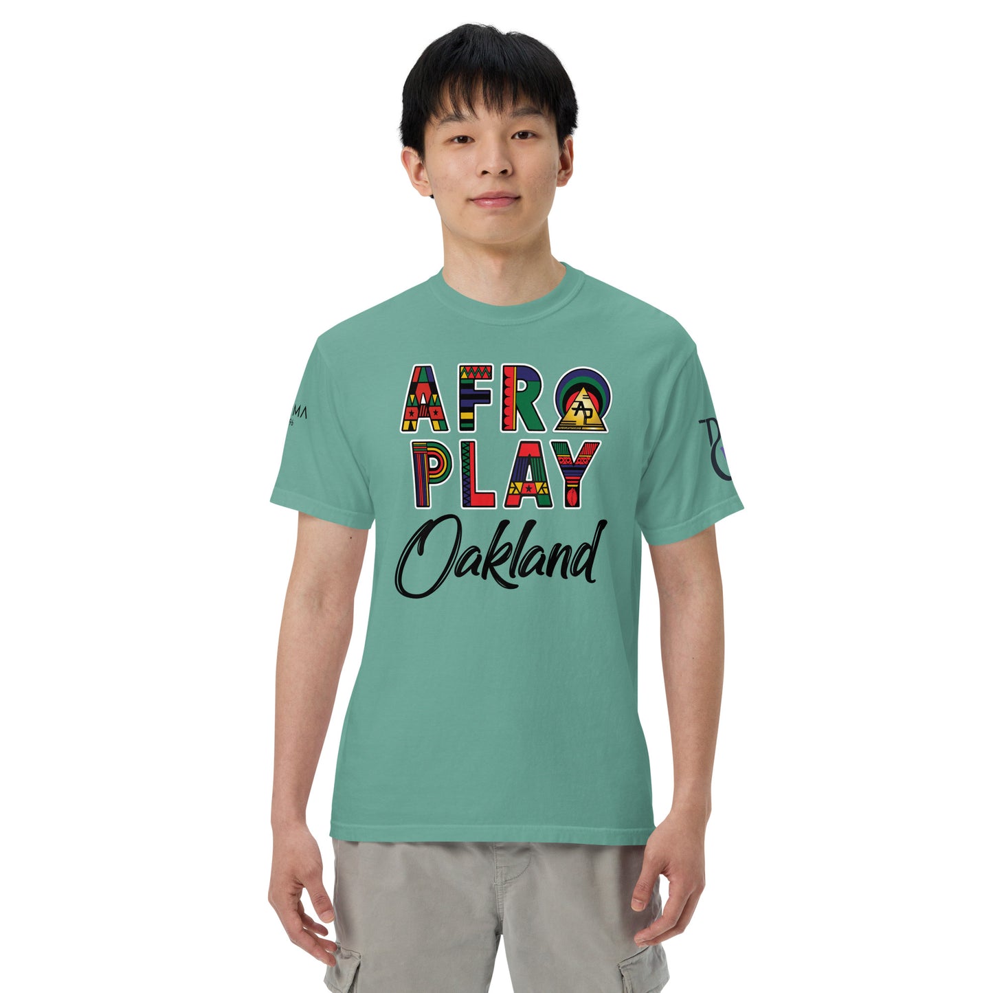 Afro Play Oakland T-Shirt – Juneteenth Afrocentric Streetwear Unisex garment-dyed heavyweight t-shirt