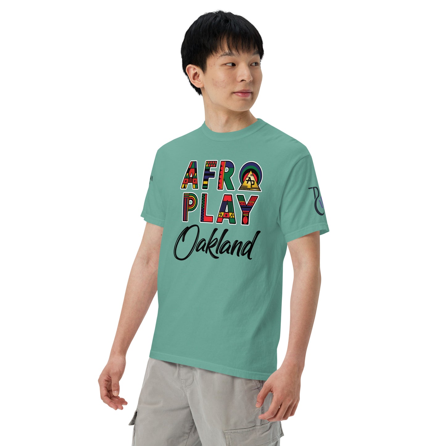 Afro Play Oakland T-Shirt – Juneteenth Afrocentric Streetwear Unisex garment-dyed heavyweight t-shirt