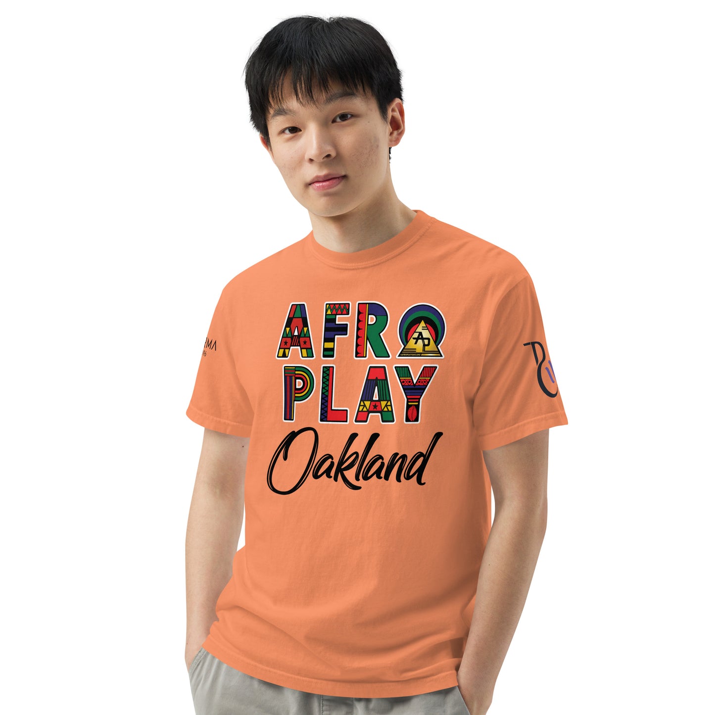 Afro Play Oakland T-Shirt – Juneteenth Afrocentric Streetwear Unisex garment-dyed heavyweight t-shirt