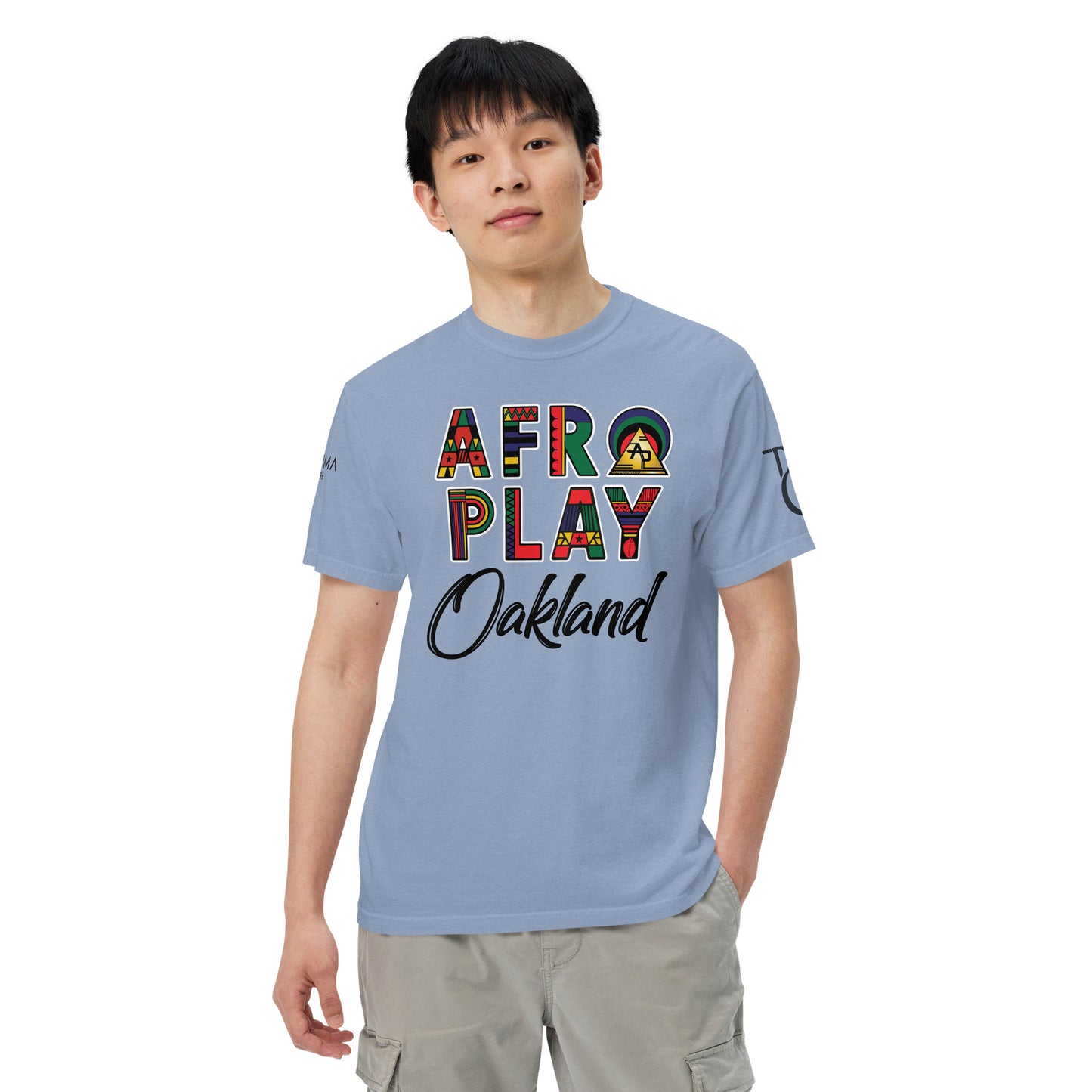 Afro Play Oakland T-Shirt – Juneteenth Afrocentric Streetwear Unisex garment-dyed heavyweight t-shirt