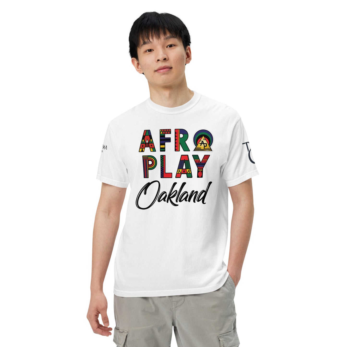 Afro Play Oakland T-Shirt – Juneteenth Afrocentric Streetwear Unisex garment-dyed heavyweight t-shirt