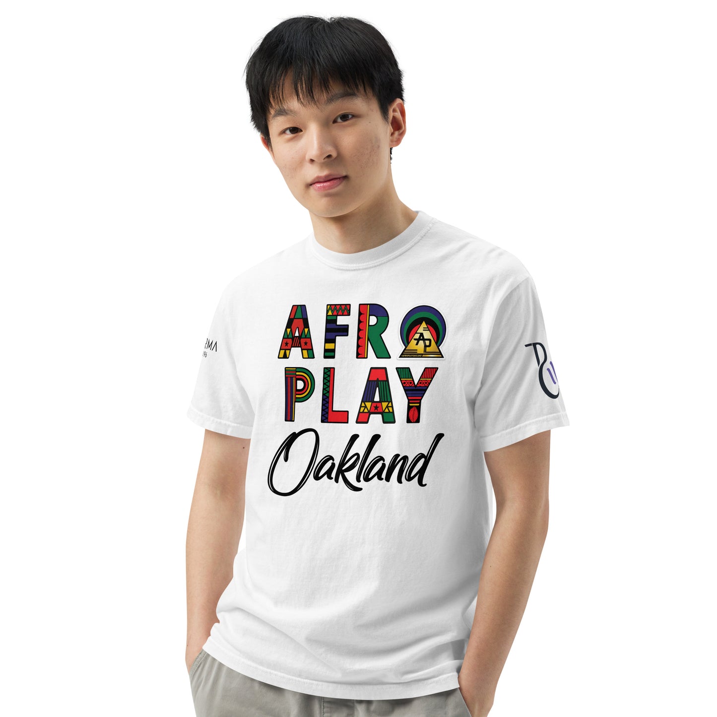 Afro Play Oakland T-Shirt – Juneteenth Afrocentric Streetwear Unisex garment-dyed heavyweight t-shirt