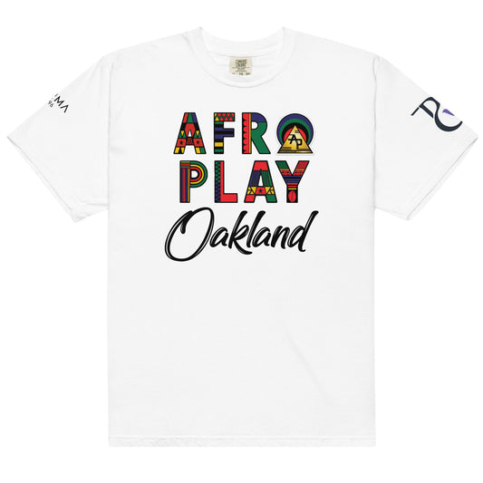 Afro Play Oakland T-Shirt – Juneteenth Afrocentric Streetwear Unisex garment-dyed heavyweight t-shirt