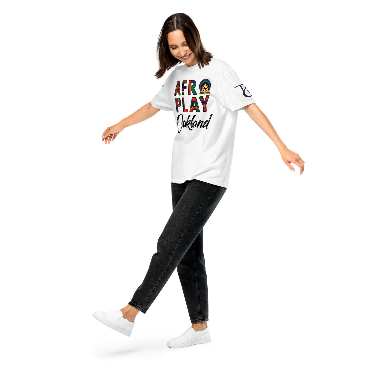 Afro Play Oakland T-Shirt – Juneteenth Afrocentric Streetwear Unisex garment-dyed heavyweight t-shirt