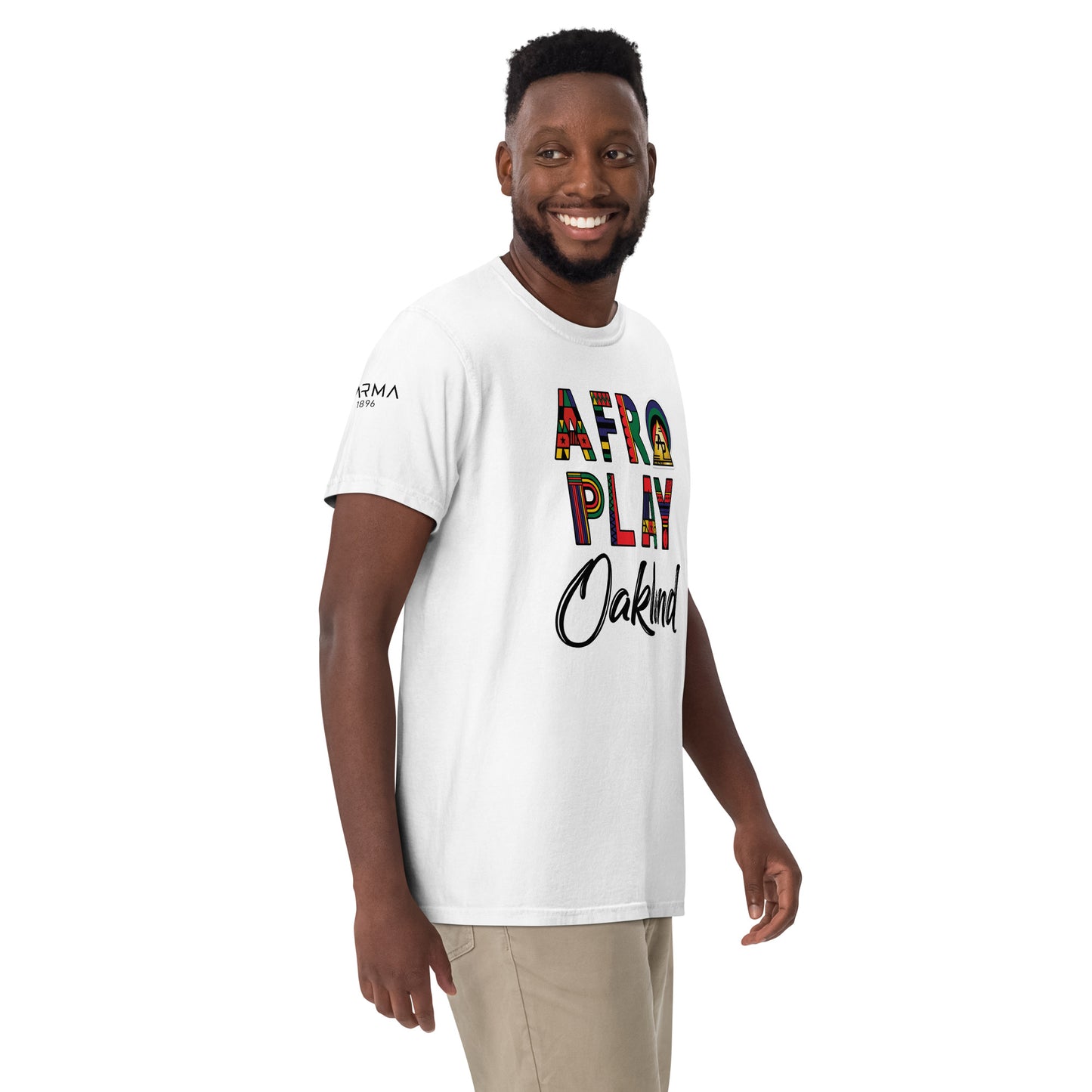 Afro Play Oakland T-Shirt – Juneteenth Afrocentric Streetwear Unisex garment-dyed heavyweight t-shirt