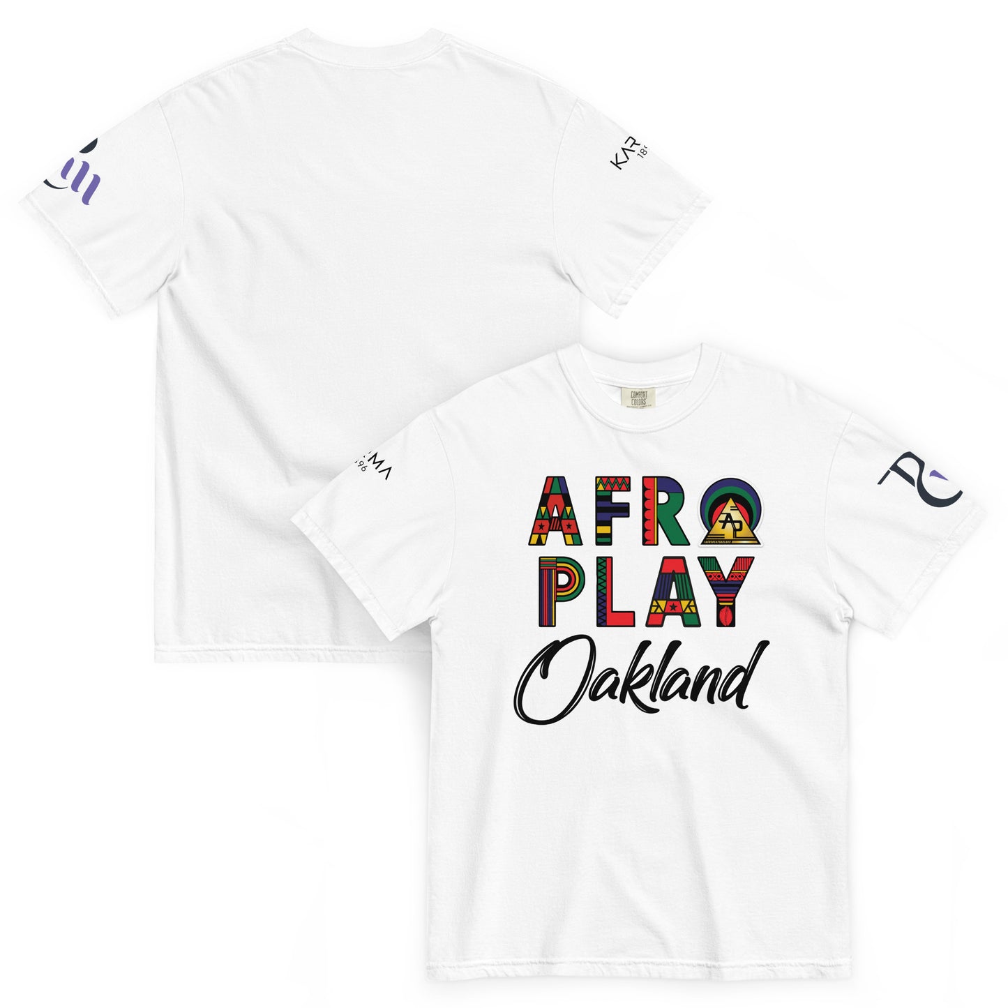 Afro Play Oakland T-Shirt – Juneteenth Afrocentric Streetwear Unisex garment-dyed heavyweight t-shirt