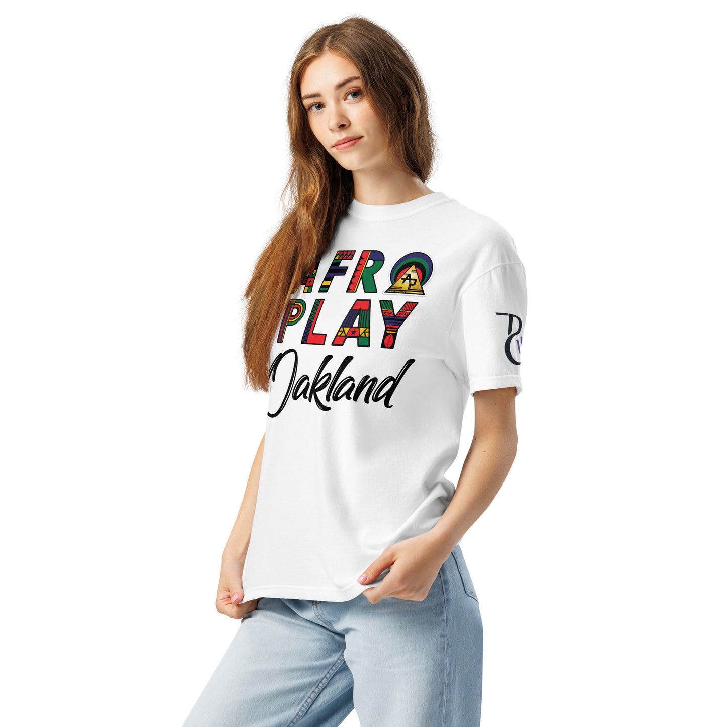 Afro Play Oakland T-Shirt – Juneteenth Afrocentric Streetwear Unisex garment-dyed heavyweight t-shirt