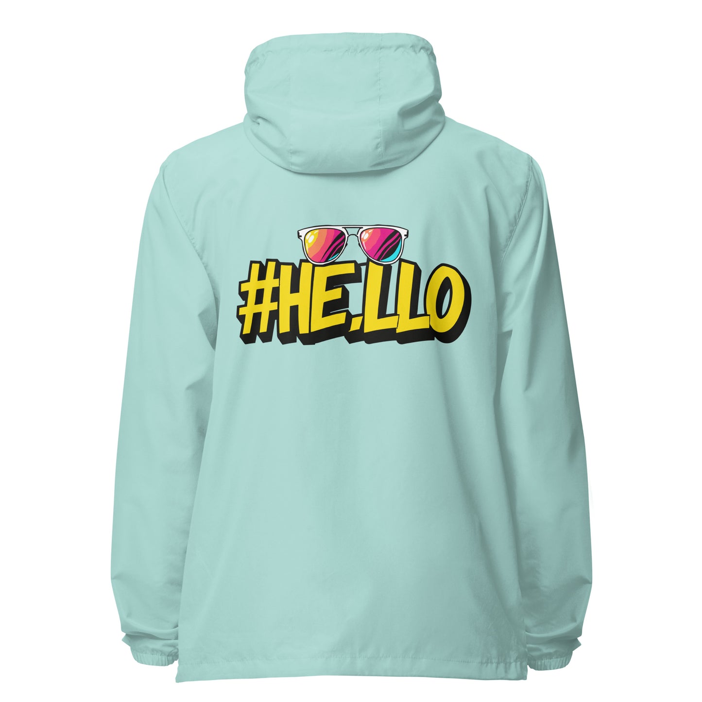Hello Signature lightweight zip up windbreaker