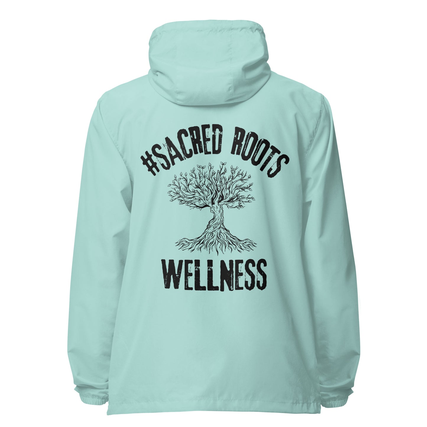 Sacred Roots Wellness Signature lightweight zip up windbreaker