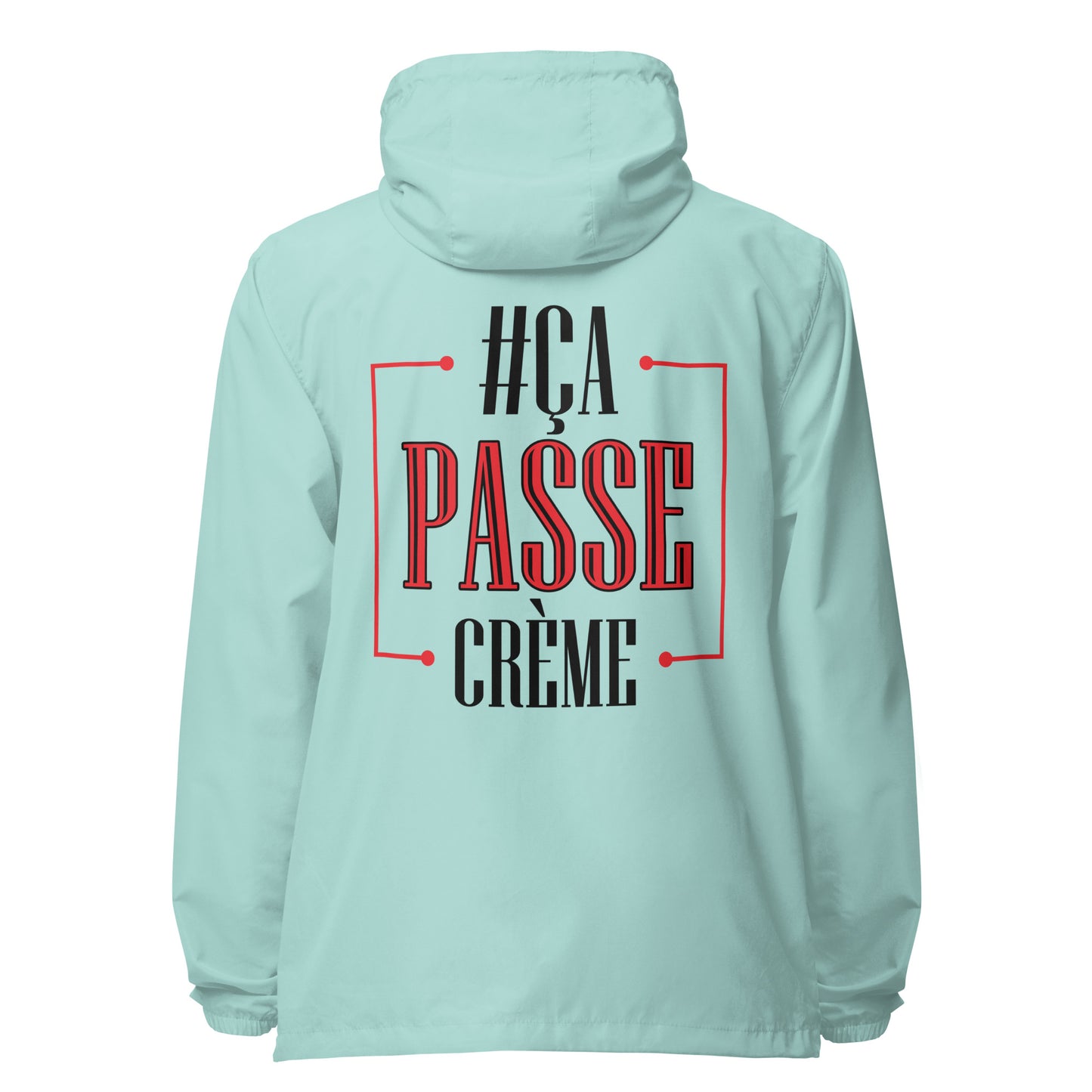 Ca Passe Creame Signature lightweight zip up windbreaker