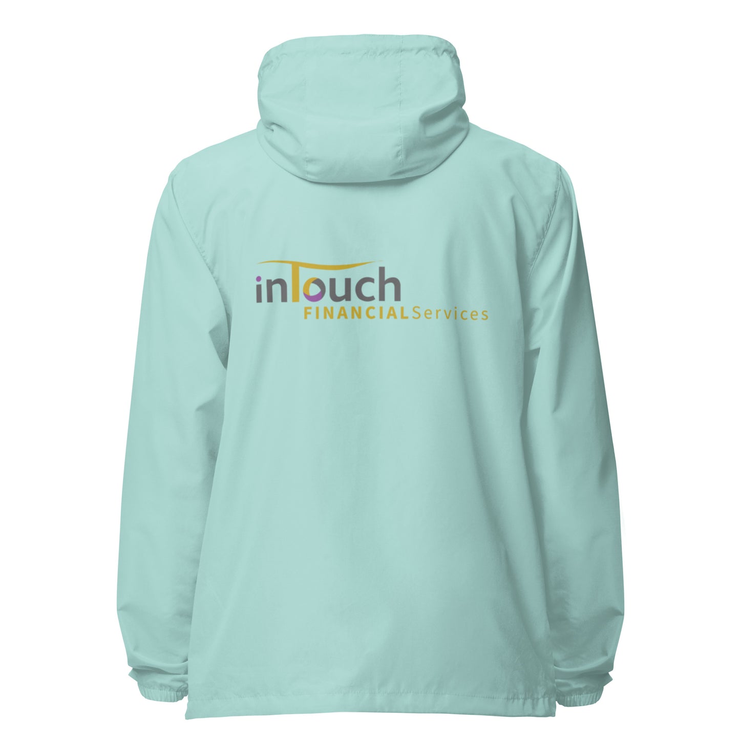 Intouch Services lightweight zip up windbreaker