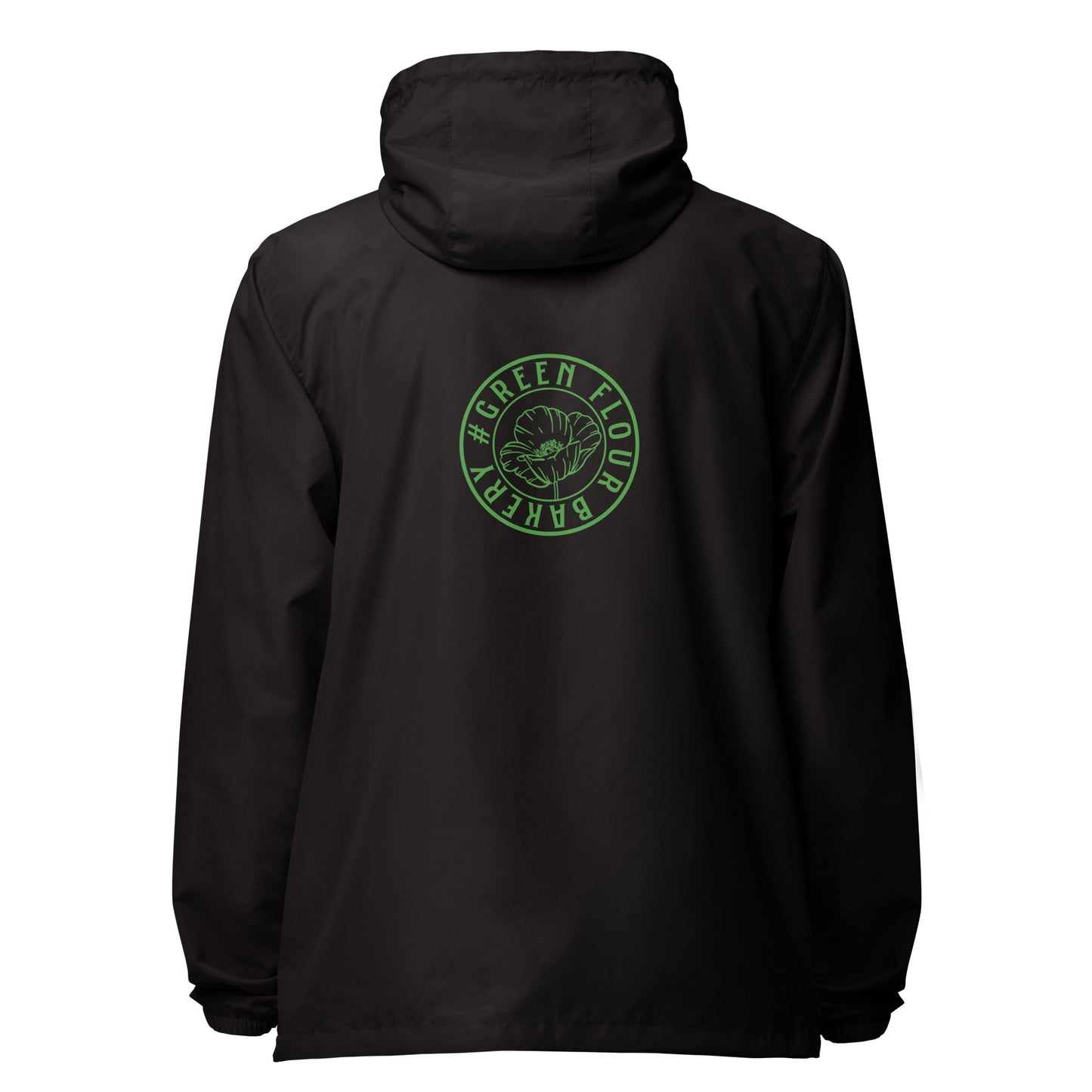 Green Flour lightweight zip up windbreaker