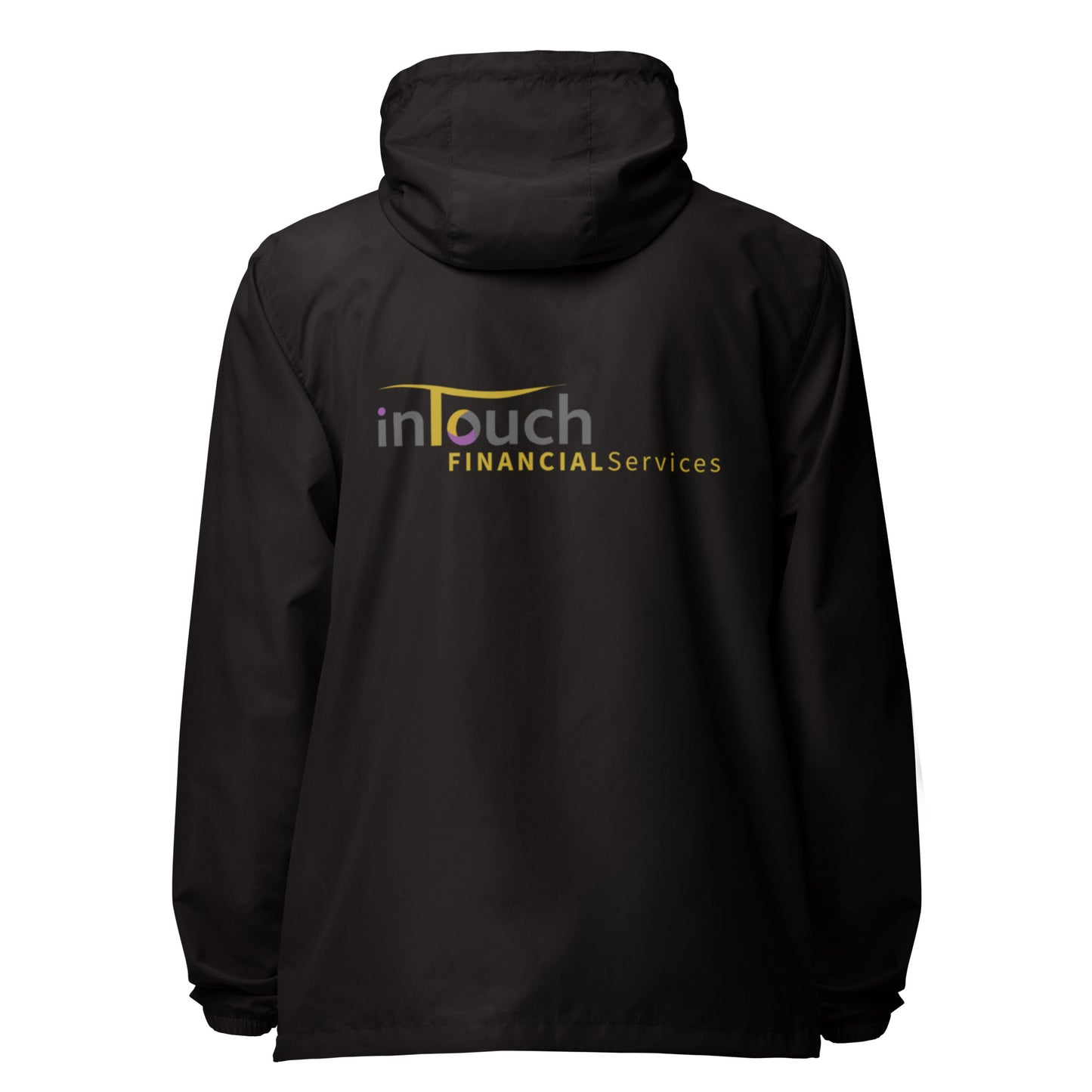Intouch Services lightweight zip up windbreaker